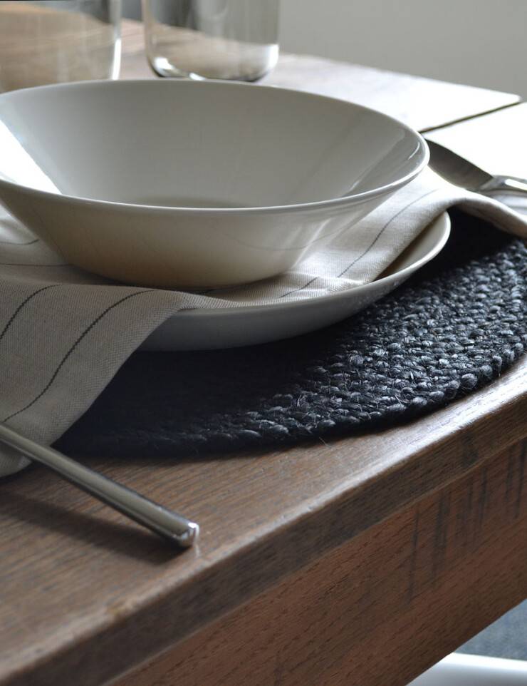 Jute placemats rond